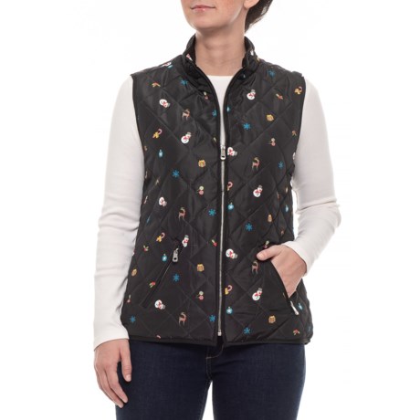 Jason Maxwell Outerwear Holiday Quilted Vest - Insulated (For Women)
