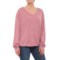 Playground V-Neck Flowy T-Shirt - Long Sleeves (For Women)