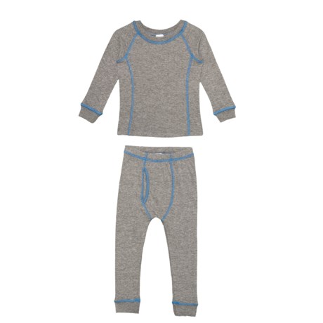 Watson's Double-Layer Heather Charcoal Base Layer Set - Long Sleeve (For Toddler Boys)