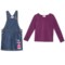 Bopster & Mimi Denim Jumper and T-Shirt - Long Sleeve (For Toddler and Little Girls)