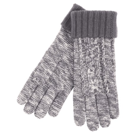 Grandoe Leto Sensor Touch Gloves - Wool Blend, Solid Cuff (For Women)