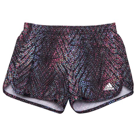 adidas Breakaway Printed Woven Shorts - Built-in Briefs (For Big Girls)