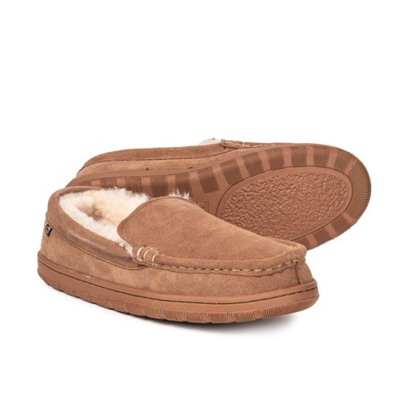 LAMO Footwear Kenley Suede Moccasins - Sheepskin Lined (For Men)
