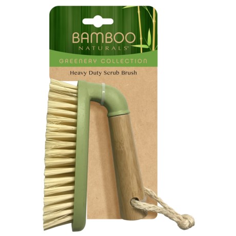 Bamboo Naturals Greenery Heavy-Duty Scrub Brush