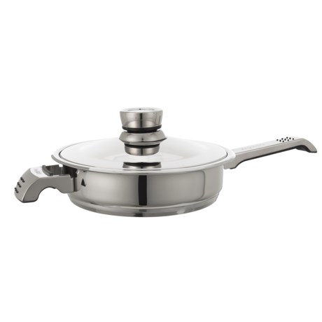BergHOFF Orion Stainless Steel Covered Deep Skillet with Lid - 10”
