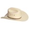 Resistol Cattleman Long Oval Cowboy Hat - Shantung Straw (For Men and Women)