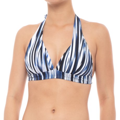 Athena Blue Horizon Halter Bikini Top - Padded Cups (For Women)
