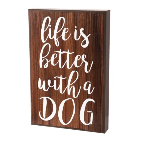 Home Base “Life is Better with a Dog” Box Art - 12x8”