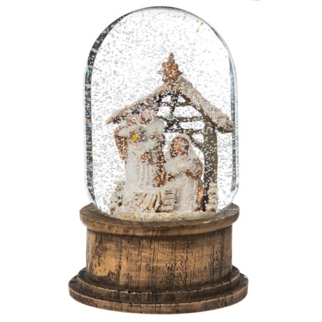 Ridgefield Home Nativity Scene Snow Globe with Music