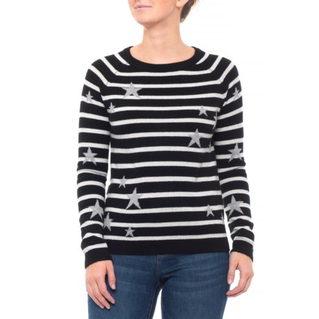 Philosophy Stripe Scattered Star Sweater - Cashmere (For Women)