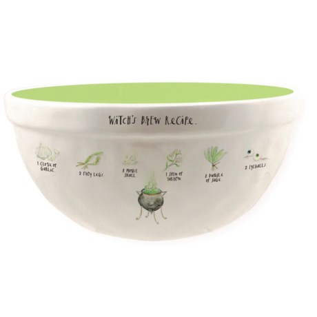 Rae Dunn Witch’s Brew Recipe Candy Bowl - 10”