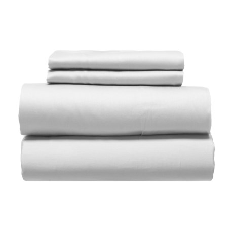 Artisan NY Silvery Lilac Sateen Cotton Sheet Set - Twin XL, 300 TC