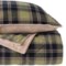 Berkshire Blanket Large Heather Flannel Comforter Mini-Set - Full-Queen
