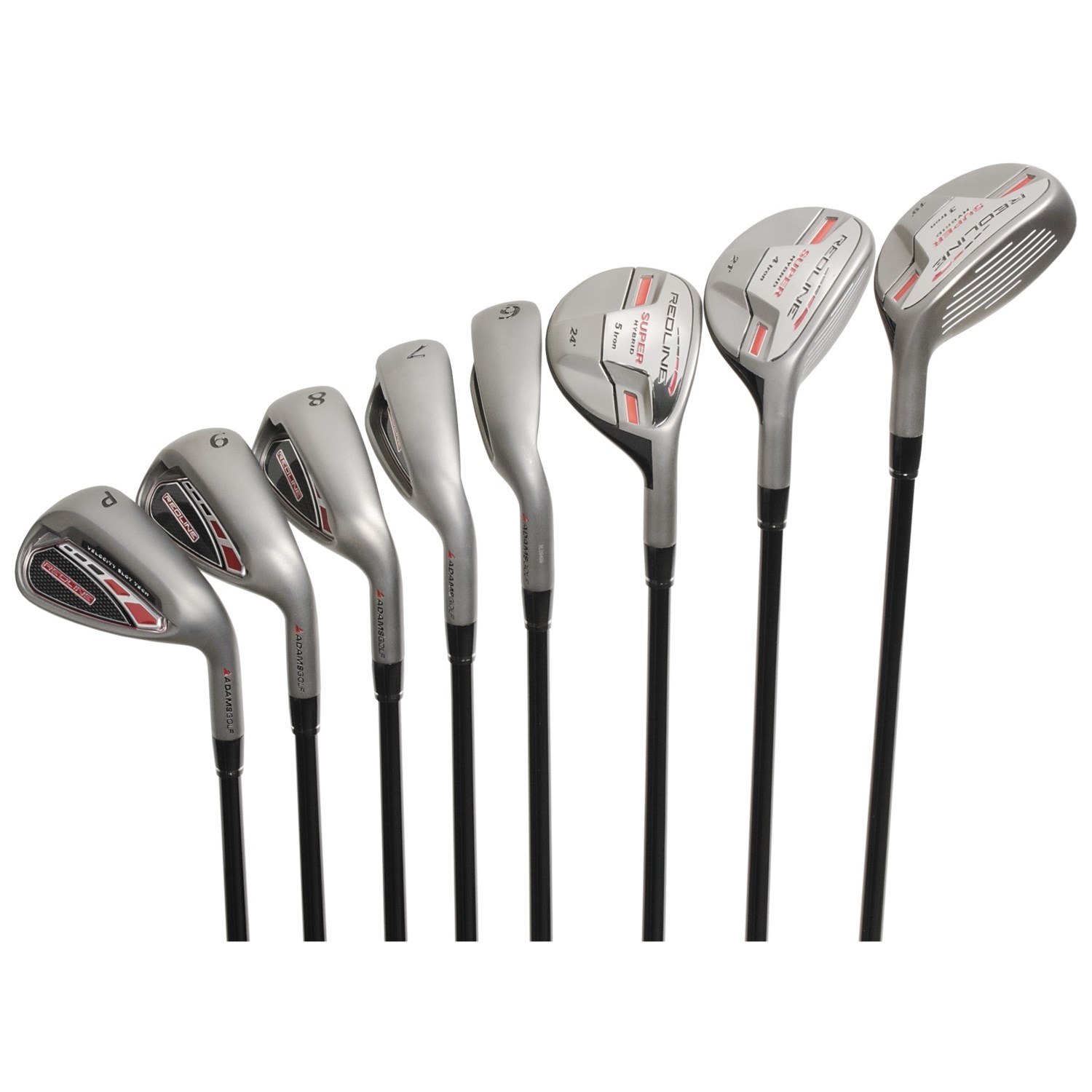 Adams Golf Redline Graphite Hybrid Iron Set - 3-5 Hybrids, 6-PW 4752K ...