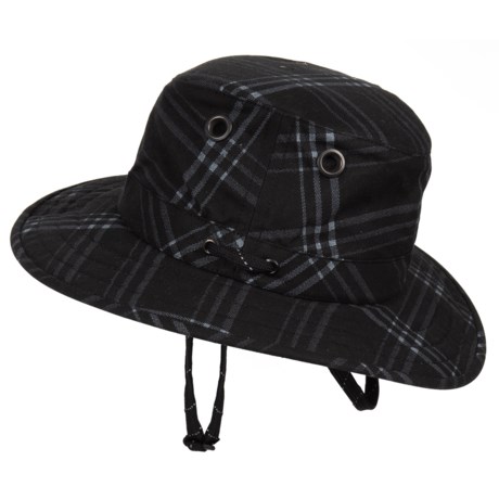 Tilley Waxed-Cotton Outback Plaid Hat - UPF 50+ (For Men)