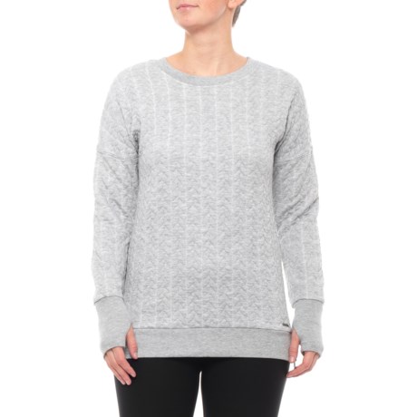 Mondetta Define Braid Quilt Sweatshirt (For Women)