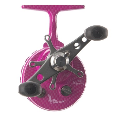 Eagle Claw Pink Inline Ice Fishing Reel