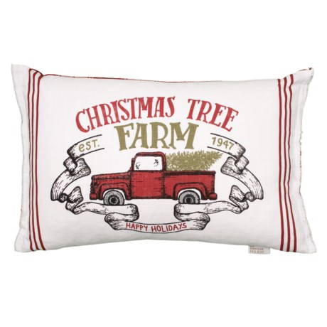 EnVogue Holiday Christmas Tree Farm Throw Pillow - 20x20”, Feathers