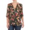 Jones New York Floral Printed Shirt - 3/4 Sleeve (For Women)