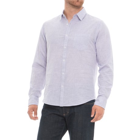 Chambray Solid Button-Down Shirt - Long Sleeve (For Men)
