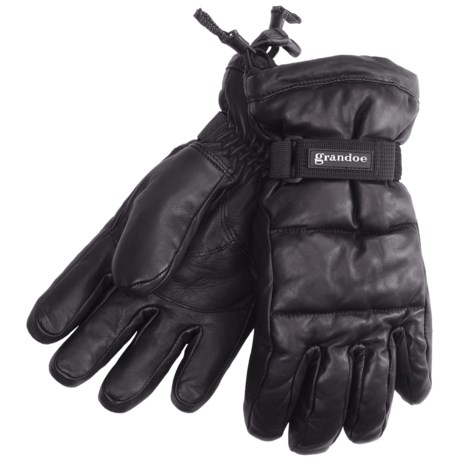 Grandoe Leather Arctic Down Gloves - Waterproof (For Men)