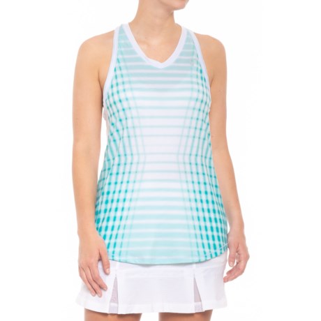 AthleticDNA Patterned Racket Racerback Tank Top (For Women)