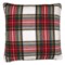 Newport Oversized Plaid Throw Pillow - 24x24”, Feathers