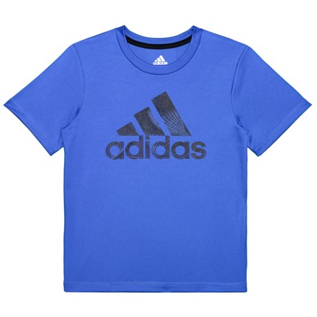 adidas Pattern Fill Logo T-Shirt - Short Sleeve (For Toddlers and Little Boys )