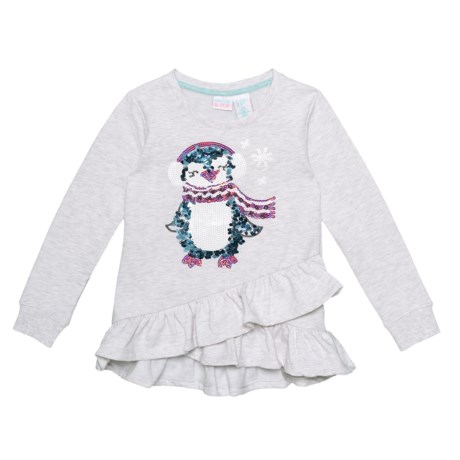 Maggie & Zoe Sequin Penguin Shirt - Long Sleeve (For Little and Big Girls)