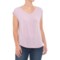 Cupio Blush Shirred Shoulder Shirt - Sleeveless (For Women)