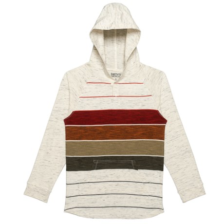 Smith's American Striped Raglan Hooded Shirt - Long Sleeve (For Big Boys)