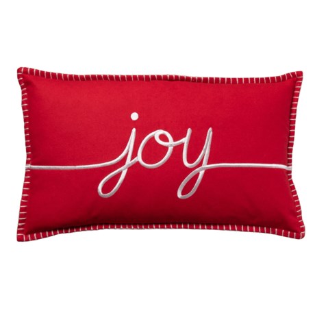 Cynthia Rowley Holiday Joy Decor Throw Pillow - 14x24”, Feathers