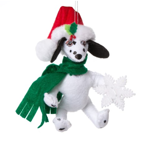 Annalee Snowflake Puppy Ornament - 5”