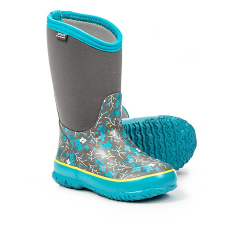 Bogs Footwear Classic Flower Neoprene Boots - Waterproof, Insulated (For Girls)