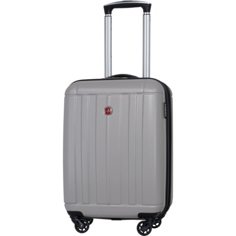 Swiss Gear 19” 6297 Spinner Carry-On Suitcase - Hardside, Expandable, Silver