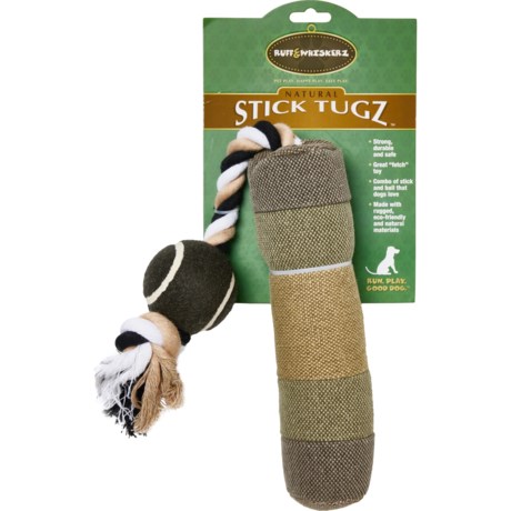 Ruff & Whiskerz Retriever Stick Tugz Dog Toy - Squeaker, 19”