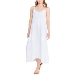 4OUR Dreamers Cotton Gauze Pocketed Cover-Up Dress - Sleeveless