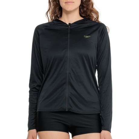 Speedo Hooded Swim T-Shirt - UPF 50+, Long Sleeve