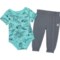 Hurley Infant Boys Baby Bodysuit and Joggers Set - Short Sleeve