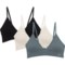 Danskin Recycled Seamless Rib Bralette - 3-Pack