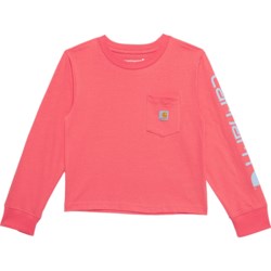 Carhartt Big Girls CA99 Pocket T-Shirt - Long Sleeve