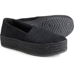TOMS Valencia Platform Shoes - Suede (For Women)