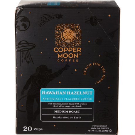 Copper Moon Hawaiian Hazelnut Single-Cup Coffee Pods - 20-Count