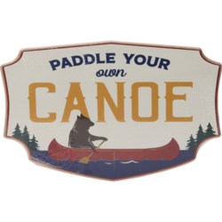 Open Road Brands 11.25x7.5” Paddle Canoe Hanging Wood Sign