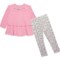 LITTLE ME Infant Girls Tunic Shirt and Leggings Set - Long Sleeve