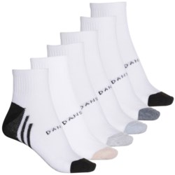 Danskin Half Cushion Socks - 6-Pack, Quarter Crew (For Women)