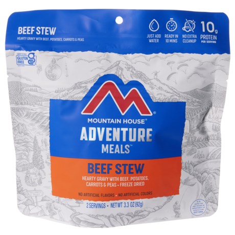 Mountain House Beef Stew Camp Meal - 2 Servings