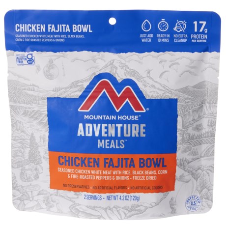 Mountain House Chicken Fajita Bowl Meal - 2 Servings