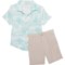 Rabbit + Bear - DNU Little Boys Woven Shirt and Shorts Set - Organic Cotton, Short Sleeve