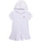 Pink Platinum Big Girls Hooded Terry Cover-Up - Short Sleeve